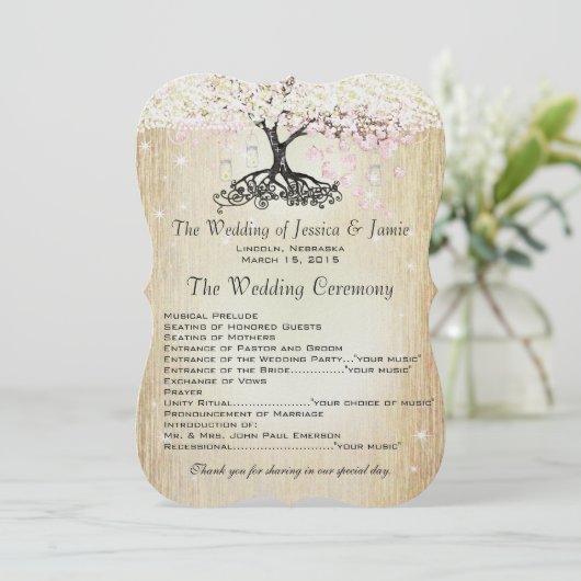 メイスンジャールピンクローズ金ゴールドハートリーフツリープログラム プログラム (スタンド正面)