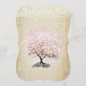 メイスンジャールピンクローズ金ゴールドハートリーフツリーメニュー メニュー (裏面)