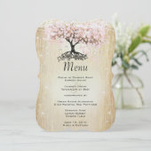 メイスンジャールピンクローズ金ゴールドハートリーフツリーメニュー メニュー (スタンド正面)