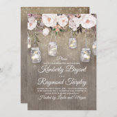 メイスンジャールライツフローラ素朴婚約パーティ 招待状 (正面/裏面)