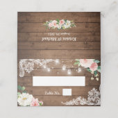 メイスンジャールライツレース素朴フローラ結婚ズ プレイスカード (外部開封)