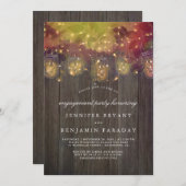 メイスンジャールライツ素朴婚約パーティ 招待状 (正面/裏面)