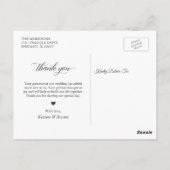 メイスンジャールライト素朴フローラ結婚の感謝 ポストカード (裏面)