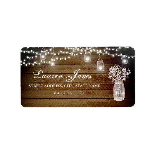 メイスンジャールライト素朴住所 シール (正面)