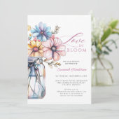 メイスンジャールラブイン開花フローラブライダルシャワー 招待状 (スタンド正面)