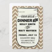 メイスンジャールリハーサルディナー 招待状 (正面/裏面)