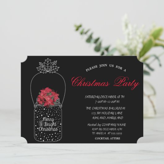 メイスンジャール企業のクリスマスパーティー 招待状 (スタンド正面)