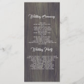 メイスンジャール海軍の花素朴結婚式 プログラム (裏面)