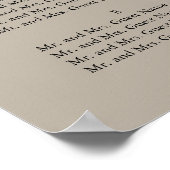 メイスンジャール白デイジー24 x 36座席表 ポスター (角)