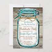 メイスンジャール素朴ウッドバチェロレッテ招待状 招待状 (正面)