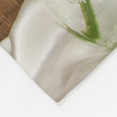 メイスンジャール&ホワイトデイジーカントリーランチ フリースブランケット (角)