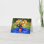 メイスンジャー夏フローラブーケありがとう サンキューカード (正面)