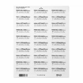 メイスンジャー差出人住所ラベル ラベル (フルシート)