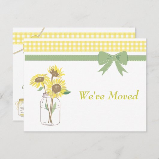 メイスンジャー引っ越しました 案内ポストカード (正面/裏面)