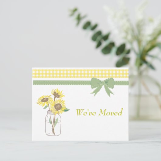 メイスンジャー引っ越しました 案内ポストカード (スタンド正面)