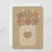 メイスンジャー秋ベビーシャワー招待状 招待状 (正面)