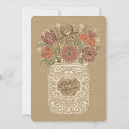 メイスンジャー秋ベビーシャワー招待状 招待状