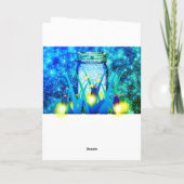 メイスンジャー稲妻バグ白熱［赤熱］光を放つホタル磁石 カード (裏面)