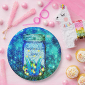 メイスンジャー稲妻バグ白熱［赤熱］光を放つホタル磁石 ペーパープレート (パーティー)