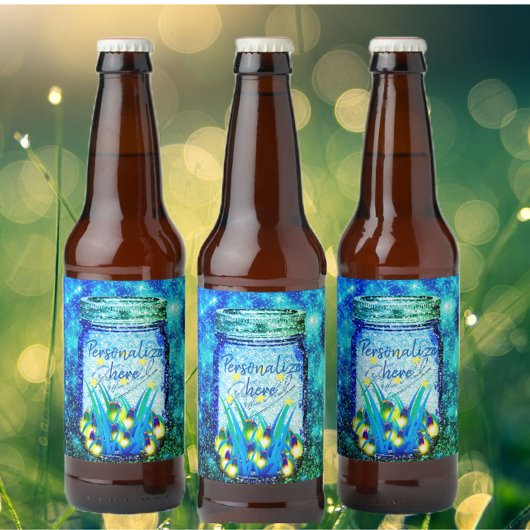 メイスンジャー稲妻バグ白熱［赤熱］光を放つホタル磁石 ワインラベル