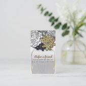 メイスンジャー素朴の花グレーの金ゴールド友人を参照 紹介カード (スタンド正面)