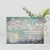 *~*メイスンジャー素朴ベビーブレスベイビーシャワー 招待状 (スタンド正面)