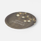 メイスンジャー素朴ライツバ結婚ンズ ペーパープレート (アングル)