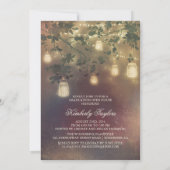 メイスンジャー素朴ライト写真卒業パーティー 招待状 (裏面)