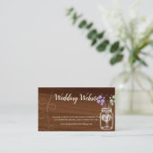 メイスンジャー・カントリー・ウェディングの名刺 エンクロージャーカード (スタンド正面)