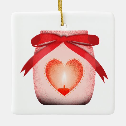 メイスンジャー・キャンドル セラミックオーナメント (正面)