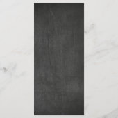 メイスンジャー&ストリングライトチャックボード結婚のメニュー メニュー (裏面)