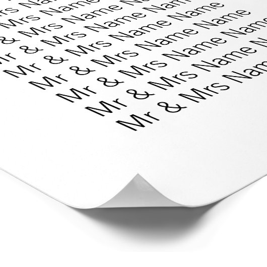 メイスンジャー&ピンク結婚ハートの座席表10 ポスター (角)