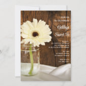 メイスンジャー&ホワイトデイジースウィート16誕生日パーティー 招待状 (正面)