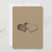 メイスンジャ素朴ールカントリークラフト結婚紙 招待状 (裏面)