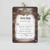 メイスンジャ素朴ールカントリーバ結婚ンウッドズミール 出欠カード (スタンド正面)