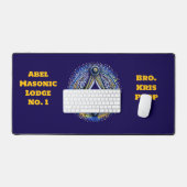 メイスンパーソナライズされたのためのマソニックデスクマットギフト デスクマット (キーボード&マウス)
