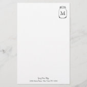 メイスンパーソナライズされたジャモノグラム文房具紙 便箋 (正面)