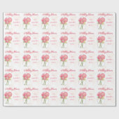 メイスンパーソナライズされたジャーウェディングシャワーギフトラップ ラッピングペーパー (フラット)