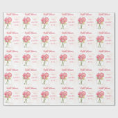 メイスンパーソナライズされたジャーブライダルシャワーギフトラップ ラッピングペーパー (フラット)