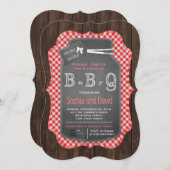 メイスンユニーク素朴ジャール黒板ベビーシャワー 招待状 (正面/裏面)