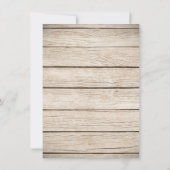 メイスンユニーク素朴ジャール黒板ベビーシャワー 招待状 (裏面)