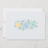 メイスンレースのようジャベビーシャワー男の赤ちゃん招待状 招待状 (裏面)