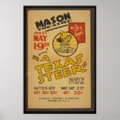 メイスン劇場で「テキサス州の舵」 ポスター (正面)