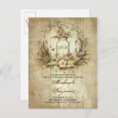 メイスン素朴のjarヴィンテージは日付はがきを保存する 案内ポストカード (正面/裏面)