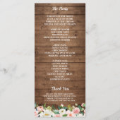 メイスン素朴ジャイルライツフローラレース結婚ズ プログラム (裏面)