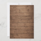 メイスン素朴ジャイルライトピンク牡丹結婚ブーケ 招待状 (裏面)