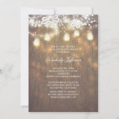 メイスン素朴ジャイルライト写真卒業パーティー 招待状 (裏面)