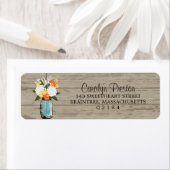 メイスン素朴ジャガーベーラデイジーアジサイ ラベル (インサイチュ)