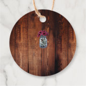 メイスン素朴ジャモノグラムのバ結婚ンドウッド フェイバータグ (裏面)