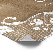 メイスン素朴ジャーとヒマワリ歓迎サイン ポスター (角)